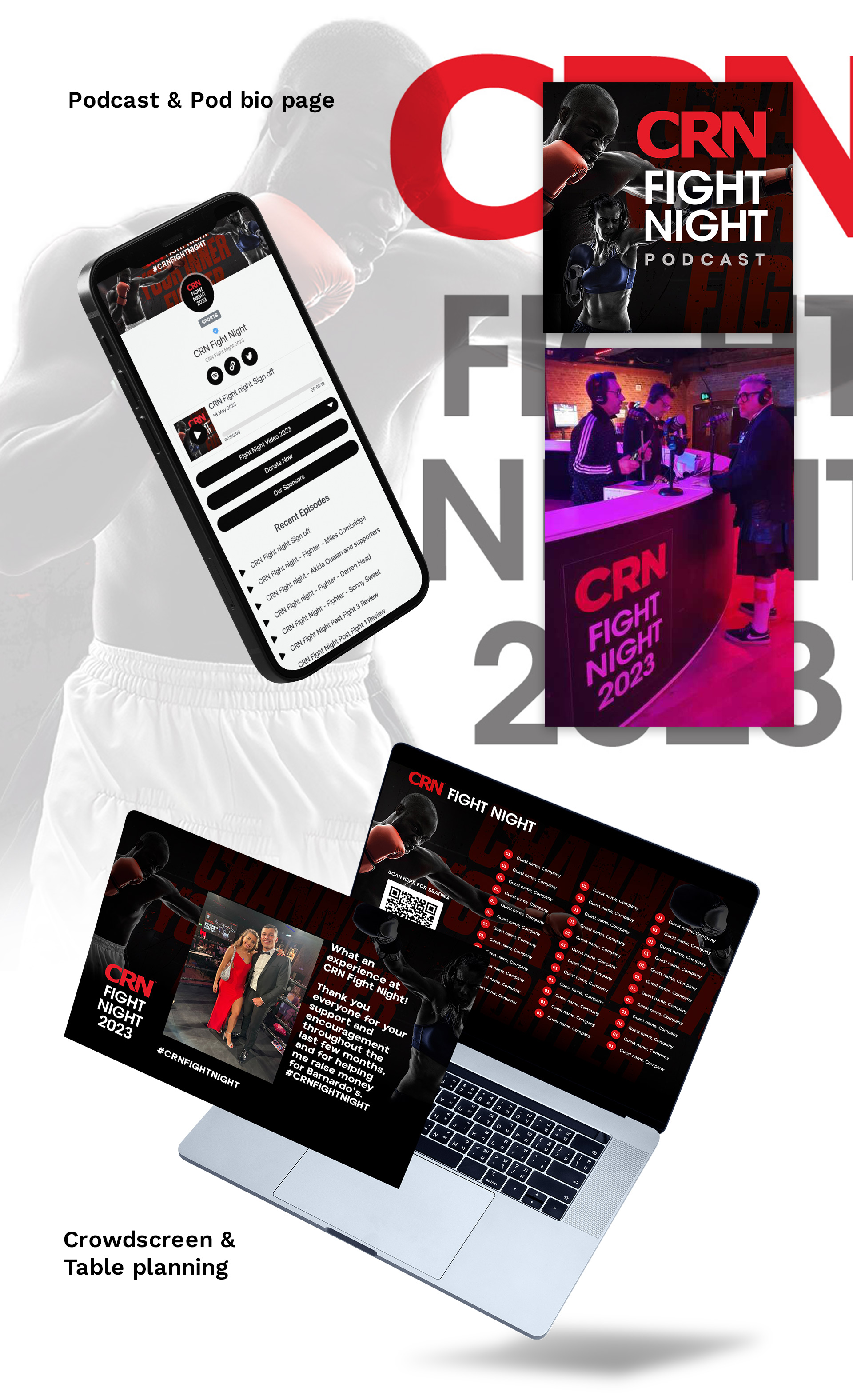 Work for CRN, podcast & social wall